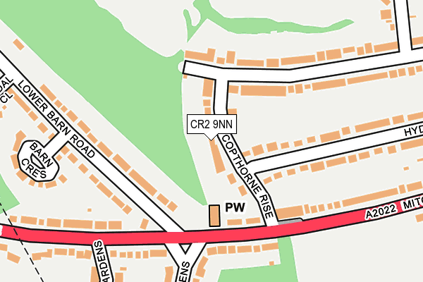 CR2 9NN map - OS OpenMap – Local (Ordnance Survey)