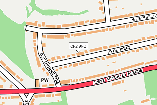 CR2 9NQ map - OS OpenMap – Local (Ordnance Survey)