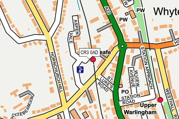 CR3 0AD map - OS OpenMap – Local (Ordnance Survey)