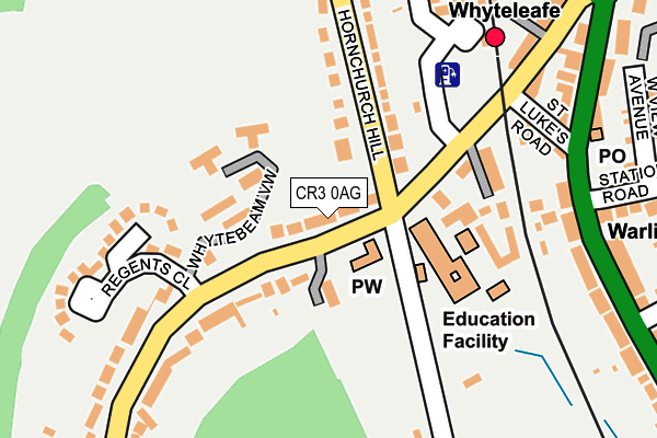 CR3 0AG map - OS OpenMap – Local (Ordnance Survey)