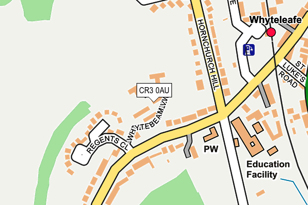 CR3 0AU map - OS OpenMap – Local (Ordnance Survey)