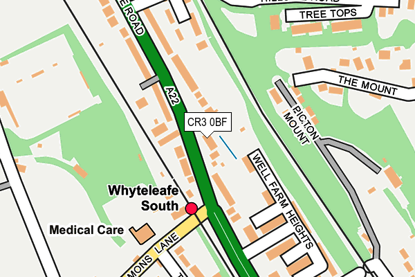 CR3 0BF map - OS OpenMap – Local (Ordnance Survey)