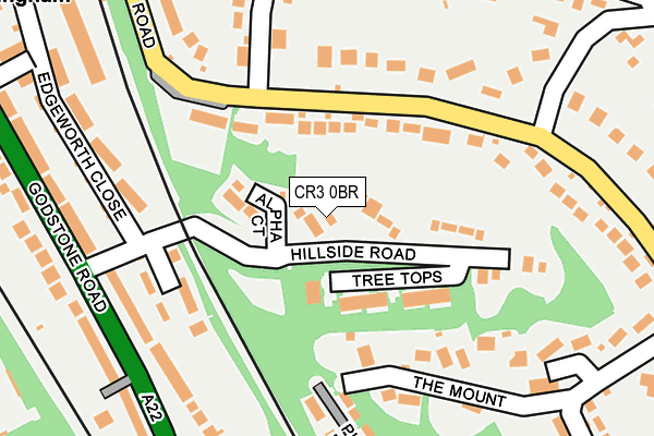 CR3 0BR map - OS OpenMap – Local (Ordnance Survey)