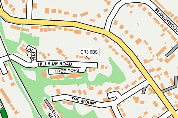 CR3 0BS map - OS OpenMap – Local (Ordnance Survey)