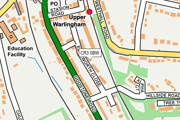 CR3 0BW map - OS OpenMap – Local (Ordnance Survey)