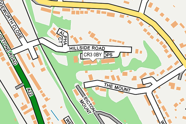 CR3 0BY map - OS OpenMap – Local (Ordnance Survey)