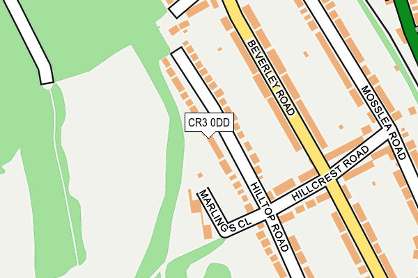 CR3 0DD map - OS OpenMap – Local (Ordnance Survey)