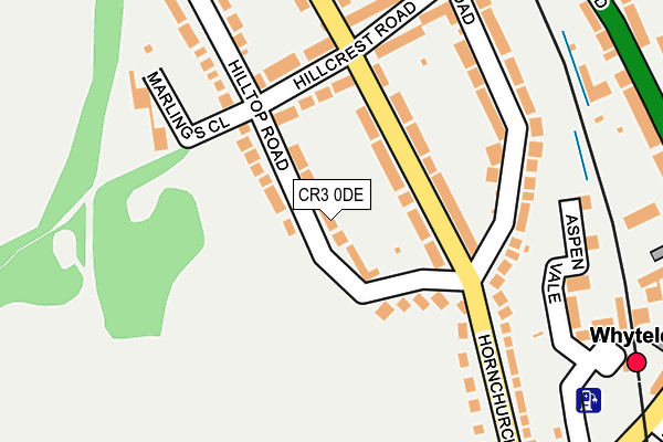 CR3 0DE map - OS OpenMap – Local (Ordnance Survey)