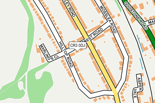 CR3 0DJ map - OS OpenMap – Local (Ordnance Survey)