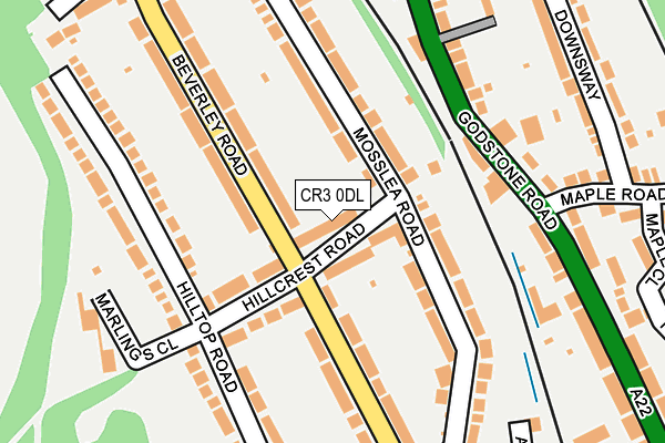 CR3 0DL map - OS OpenMap – Local (Ordnance Survey)