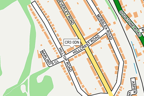 CR3 0DN map - OS OpenMap – Local (Ordnance Survey)