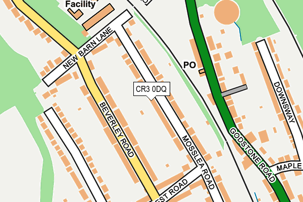 CR3 0DQ map - OS OpenMap – Local (Ordnance Survey)