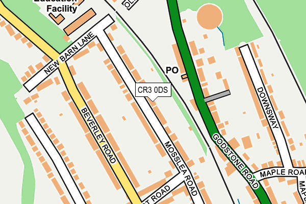 CR3 0DS map - OS OpenMap – Local (Ordnance Survey)