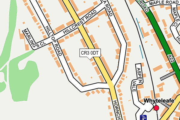 CR3 0DT map - OS OpenMap – Local (Ordnance Survey)