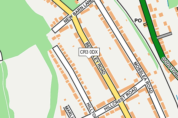 CR3 0DX map - OS OpenMap – Local (Ordnance Survey)