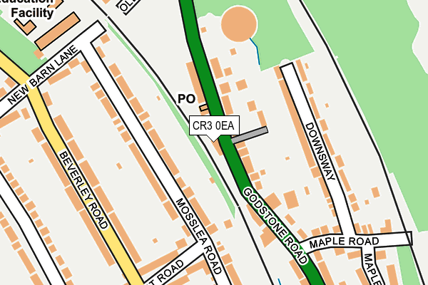 CR3 0EA map - OS OpenMap – Local (Ordnance Survey)