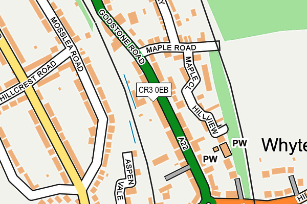 CR3 0EB map - OS OpenMap – Local (Ordnance Survey)