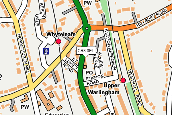Map of WHYTELEAFE COFFEE SHOP LIMITED at local scale