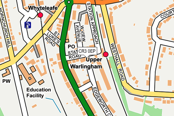 CR3 0EP map - OS OpenMap – Local (Ordnance Survey)