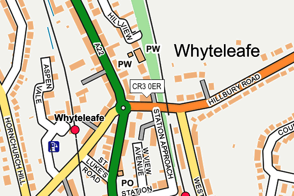 CR3 0ER map - OS OpenMap – Local (Ordnance Survey)