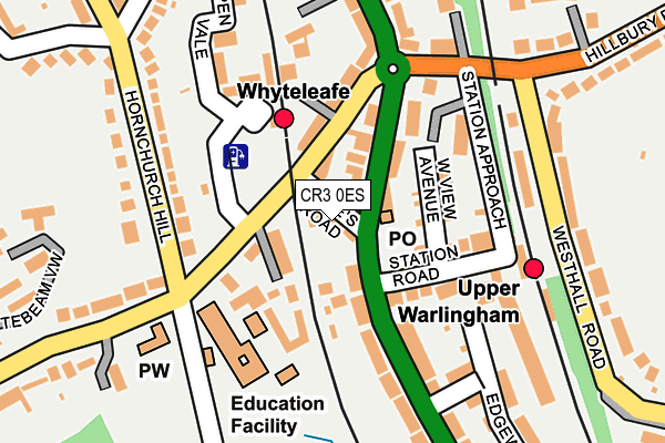 CR3 0ES map - OS OpenMap – Local (Ordnance Survey)