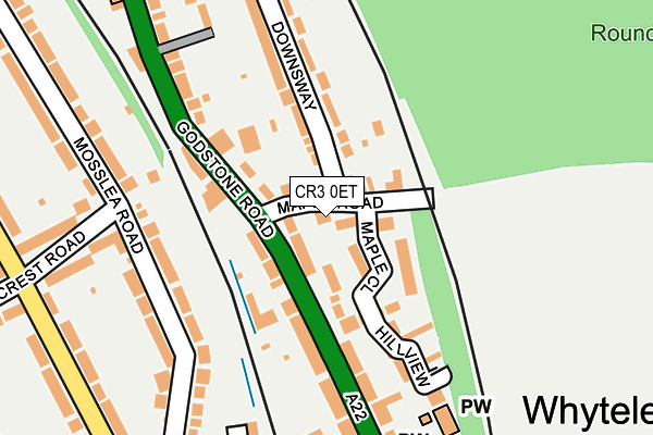 Map of CORPORATE PERFORMANCE LIMITED at local scale