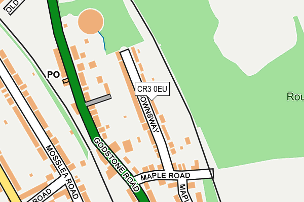 CR3 0EU map - OS OpenMap – Local (Ordnance Survey)