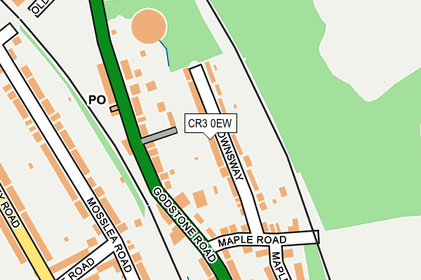CR3 0EW map - OS OpenMap – Local (Ordnance Survey)