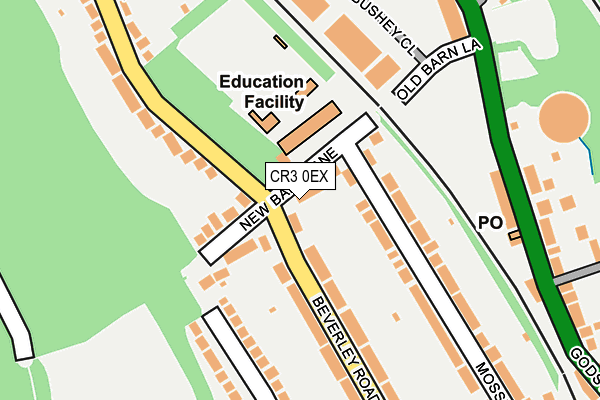 CR3 0EX map - OS OpenMap – Local (Ordnance Survey)