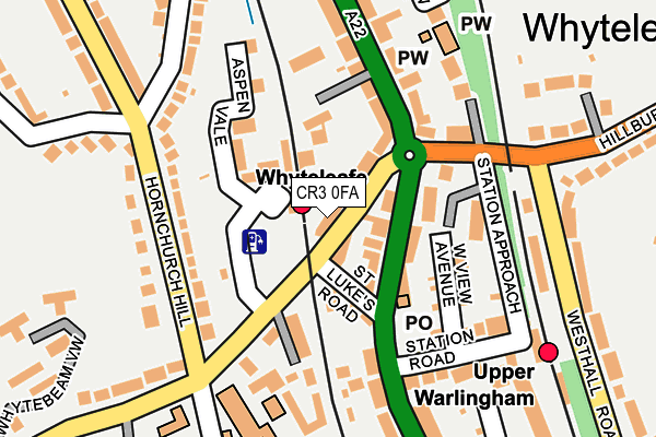 CR3 0FA map - OS OpenMap – Local (Ordnance Survey)