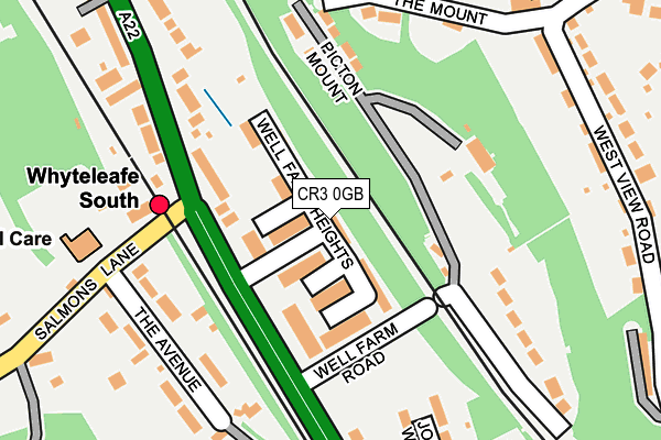 CR3 0GB map - OS OpenMap – Local (Ordnance Survey)