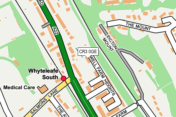 CR3 0GE map - OS OpenMap – Local (Ordnance Survey)