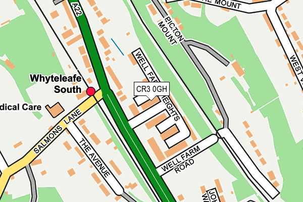 CR3 0GH map - OS OpenMap – Local (Ordnance Survey)