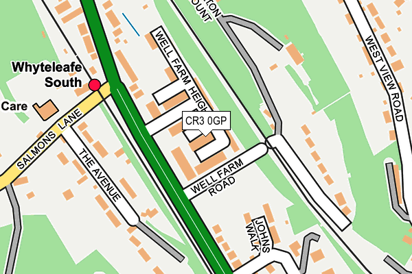 CR3 0GP map - OS OpenMap – Local (Ordnance Survey)