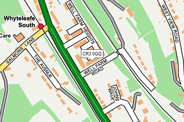 CR3 0GQ map - OS OpenMap – Local (Ordnance Survey)