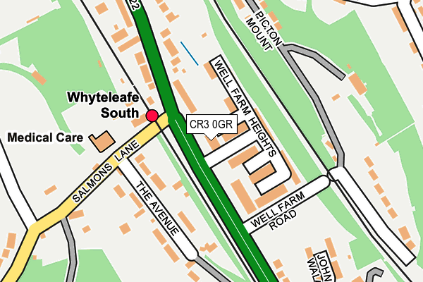 CR3 0GR map - OS OpenMap – Local (Ordnance Survey)