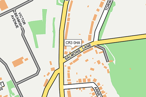 CR3 0HA map - OS OpenMap – Local (Ordnance Survey)