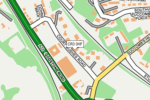 CR3 0HF map - OS OpenMap – Local (Ordnance Survey)