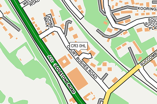 CR3 0HL map - OS OpenMap – Local (Ordnance Survey)