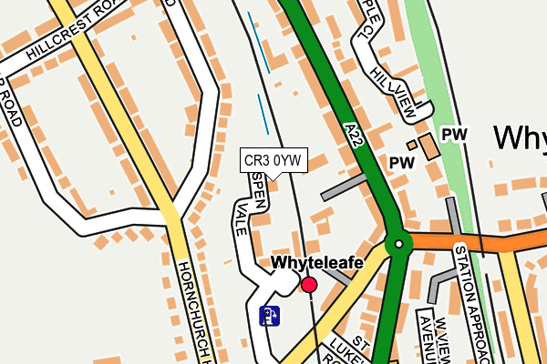 CR3 0YW map - OS OpenMap – Local (Ordnance Survey)