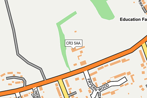 CR3 5AA map - OS OpenMap – Local (Ordnance Survey)