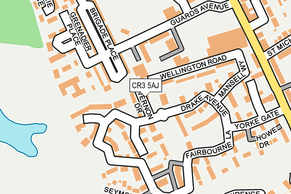 CR3 5AJ map - OS OpenMap – Local (Ordnance Survey)