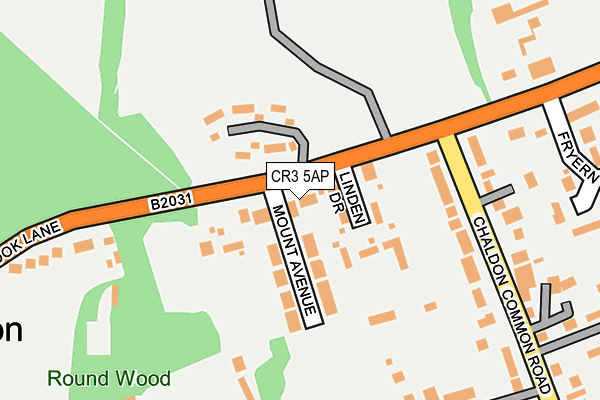 CR3 5AP map - OS OpenMap – Local (Ordnance Survey)