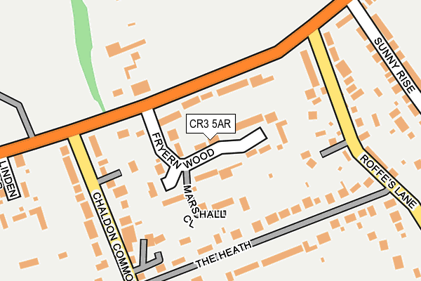 CR3 5AR map - OS OpenMap – Local (Ordnance Survey)