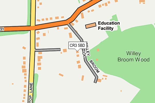 CR3 5BD map - OS OpenMap – Local (Ordnance Survey)