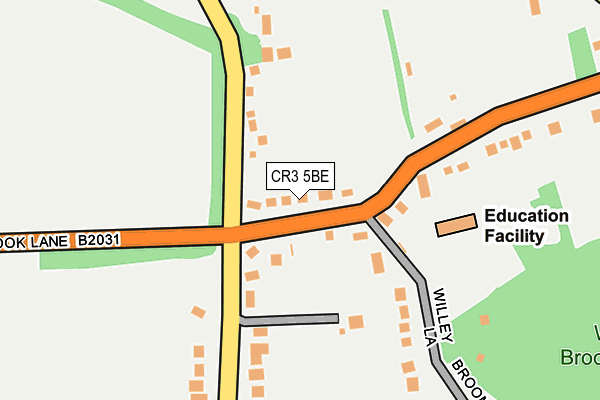 CR3 5BE map - OS OpenMap – Local (Ordnance Survey)