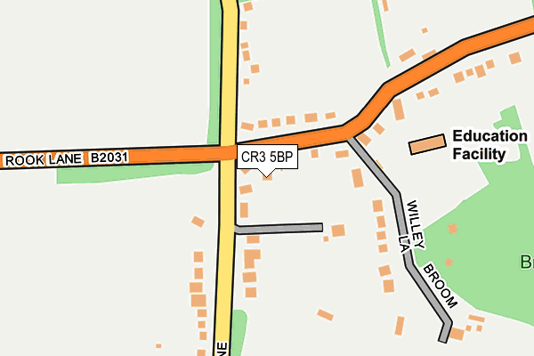 CR3 5BP map - OS OpenMap – Local (Ordnance Survey)