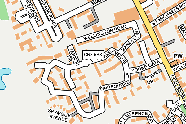 CR3 5BS map - OS OpenMap – Local (Ordnance Survey)