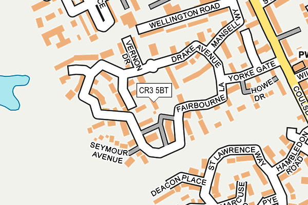 CR3 5BT map - OS OpenMap – Local (Ordnance Survey)