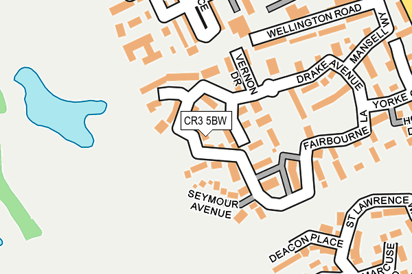 CR3 5BW map - OS OpenMap – Local (Ordnance Survey)